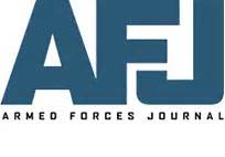 AFJ in blue Letters and Armed Forces Journal In Black